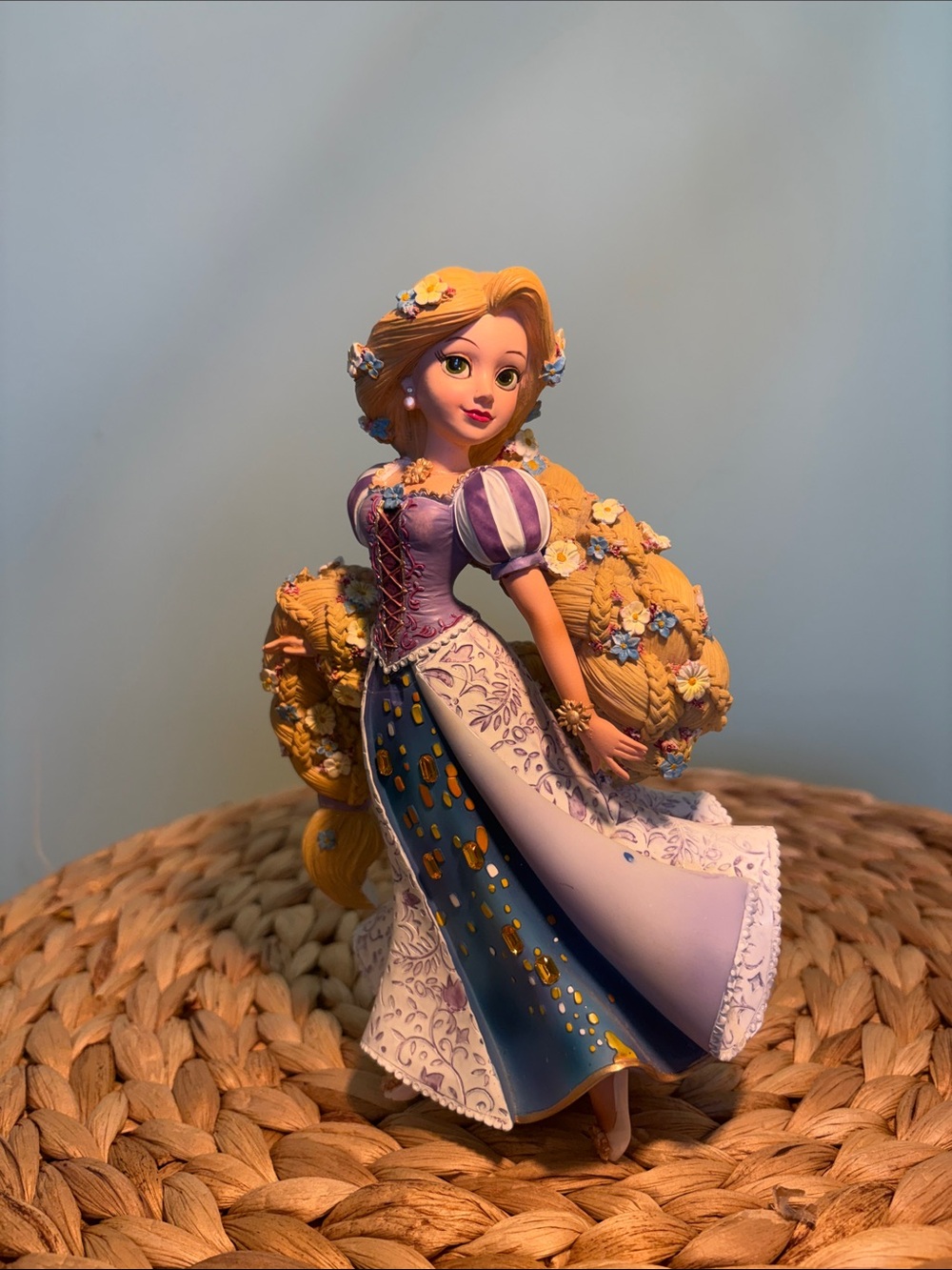 Rapunzel Disney Collectible Figurine - Purple & Gold Dress